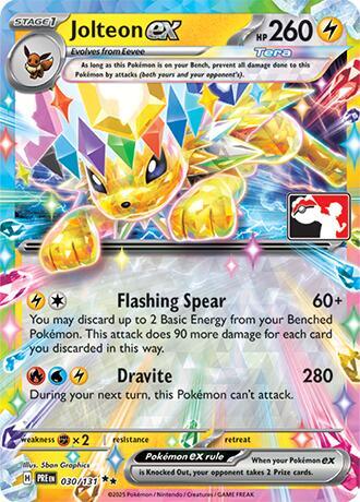 Jolteon ex - 030/131 - Prize Pack Series