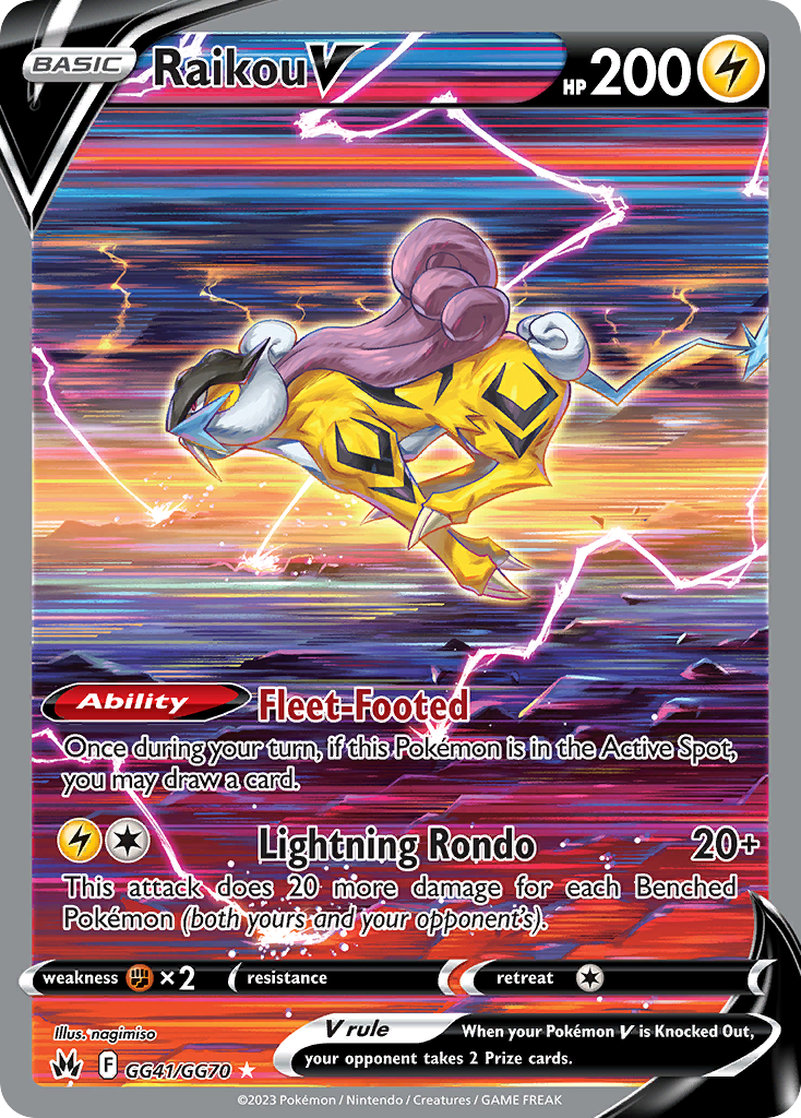 Raikou V - Crown Zenith: Galarian Gallery - Nick's Binder