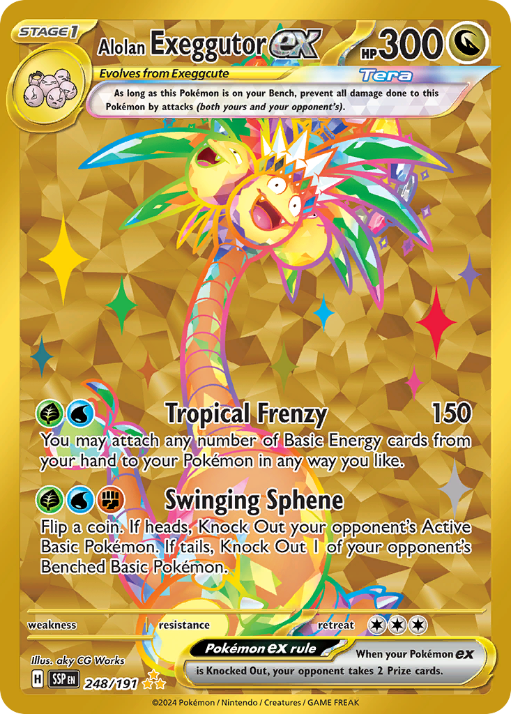 Alolan Exeggutor ex - 248/191 - Nick's Binder
