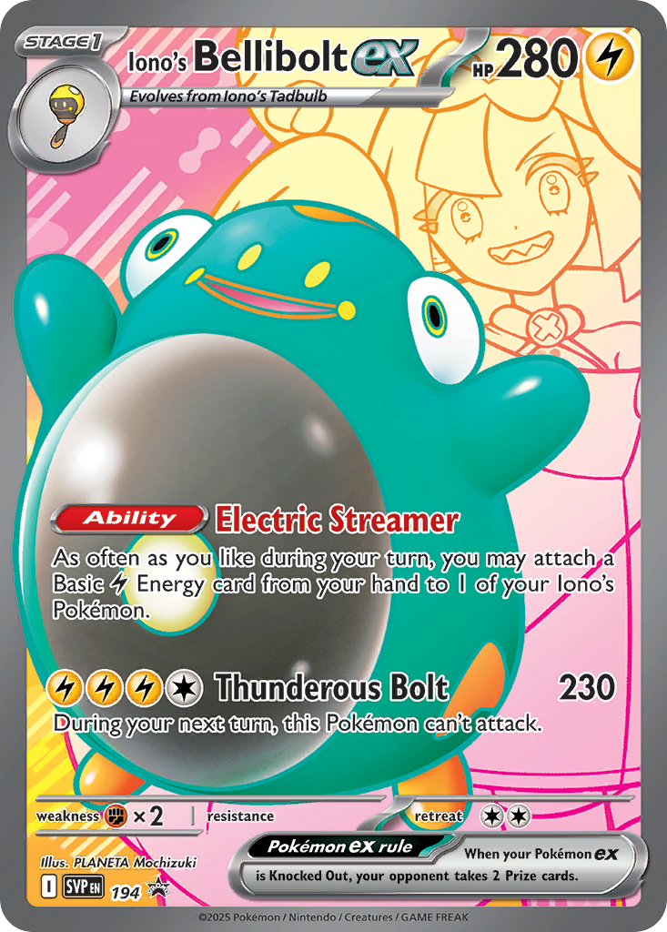 Iono's Bellibolt ex - SVP 194